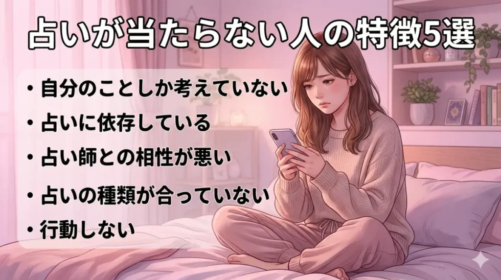 占いが当たらない人の特徴5選