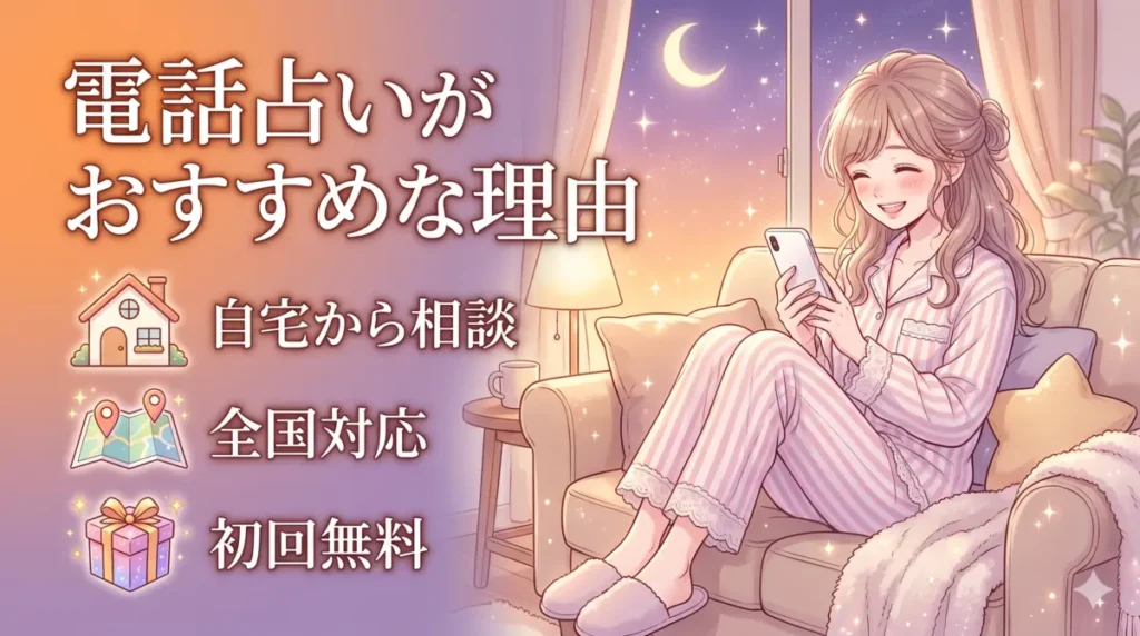 電話占いが復縁相談におすすめな理由