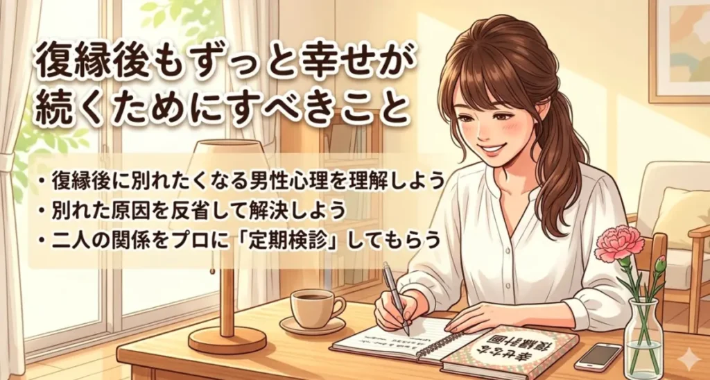 復縁後もずっと幸せが続くためにすべきこと