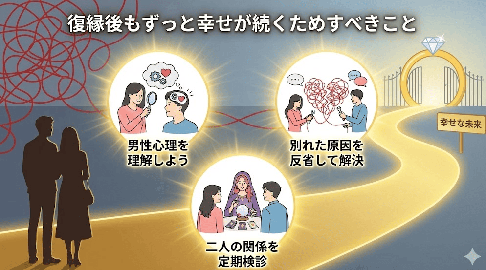 復縁後もずっと幸せが続くためすべきこと