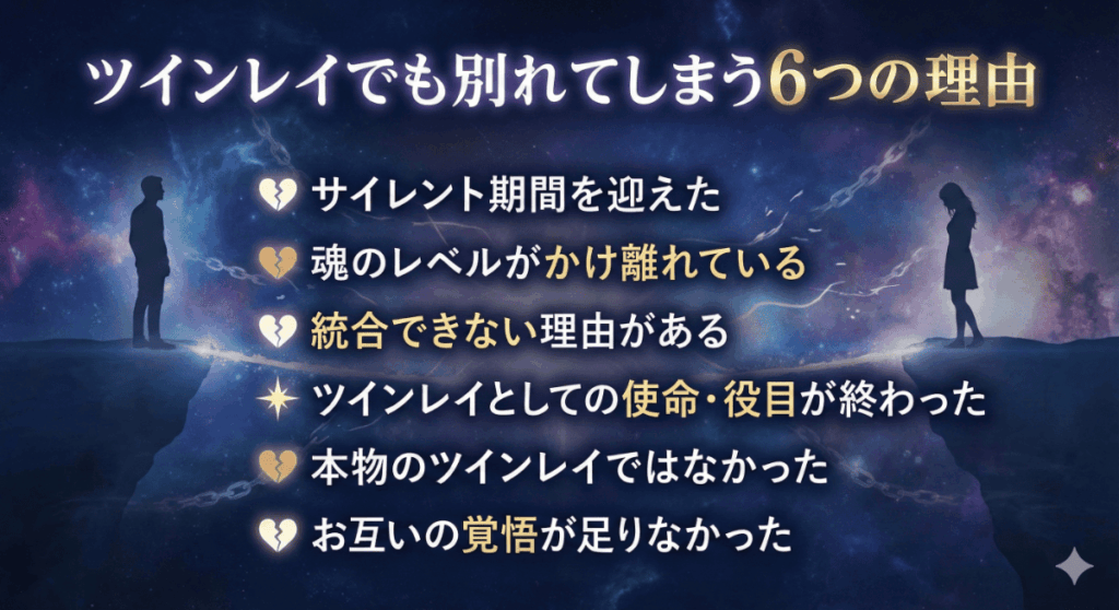 ツインレイでも別れてしまう6つの理由