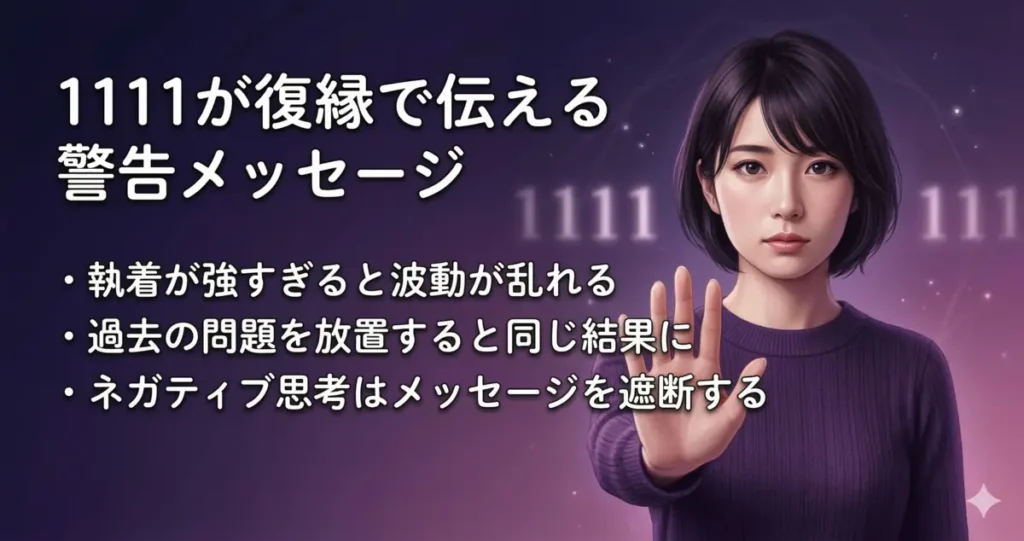 エンジェルナンバー1111が復縁で伝える警告メッセージ