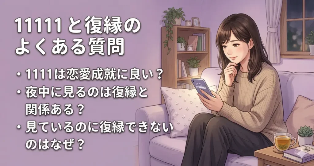 エンジェルナンバー1111と復縁に関するよくある質問