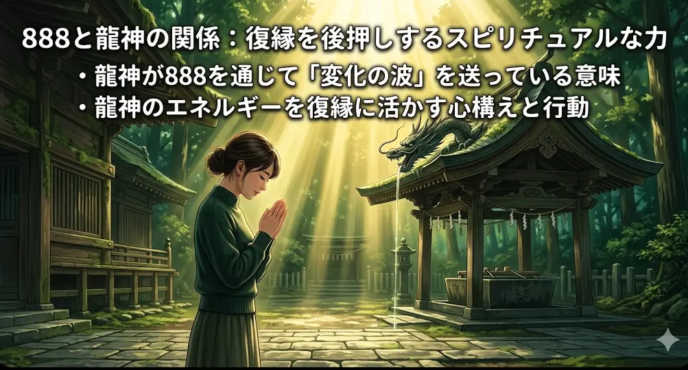 888と龍神の関係:復縁を後押しするスピリチュアルな力
