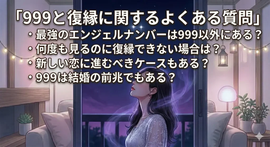 999を見た後に復縁を引き寄せるためにすべき3つの行動
