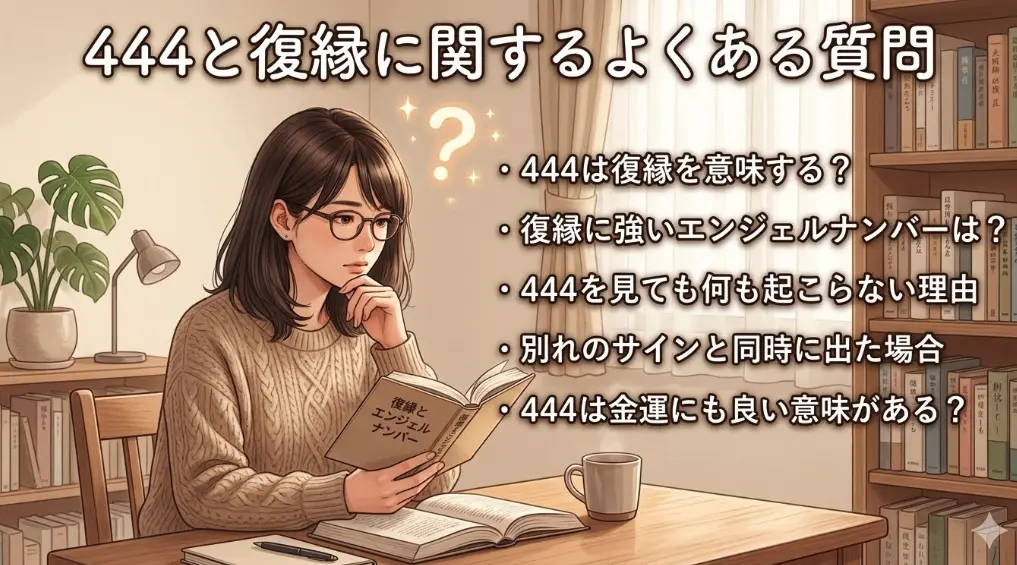 エンジェルナンバー444と復縁に関するよくある質問
