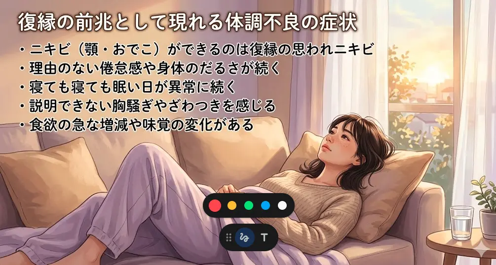 復縁の前兆として現れる体調不良の症状