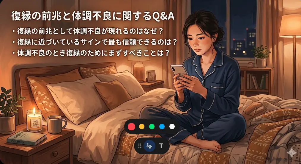 復縁の前兆と体調不良に関するよくある質問