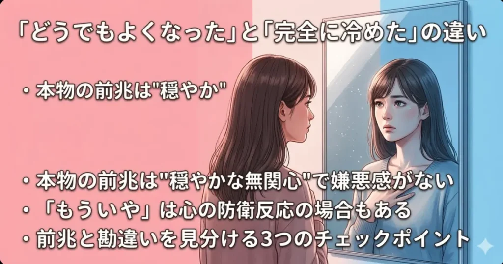 「どうでもよくなった」と「完全に冷めた」の違い|勘違いしやすいパターン