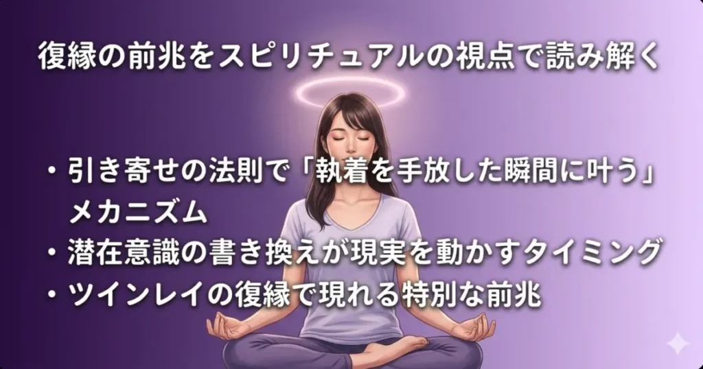 復縁の前兆をスピリチュアルの視点で読み解く