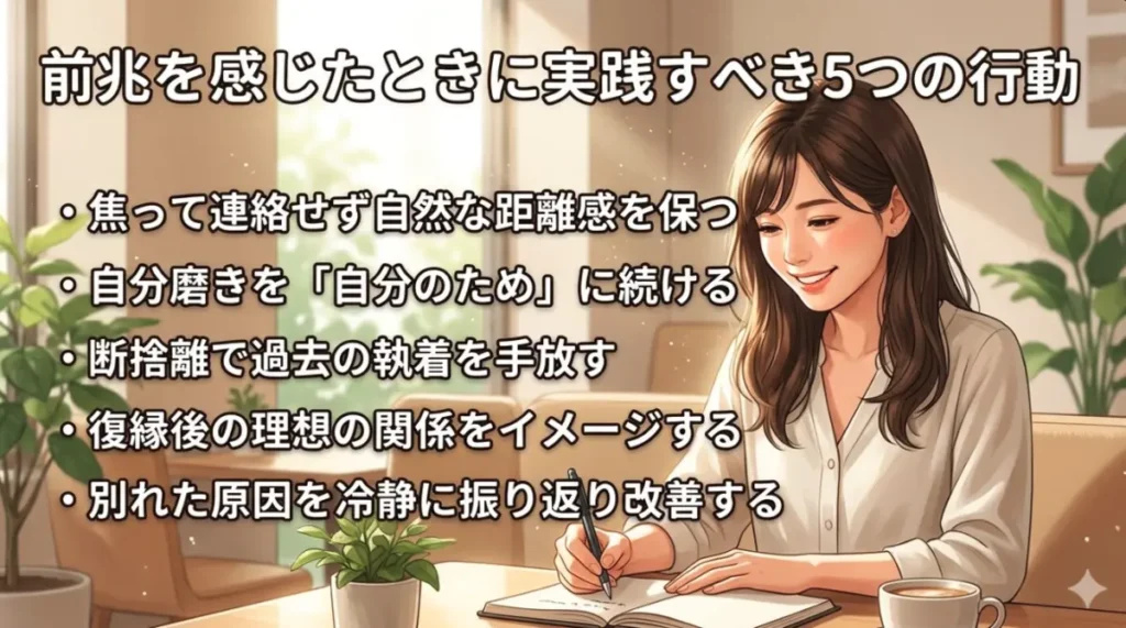 前兆を感じたときに実践すべき5つの行動