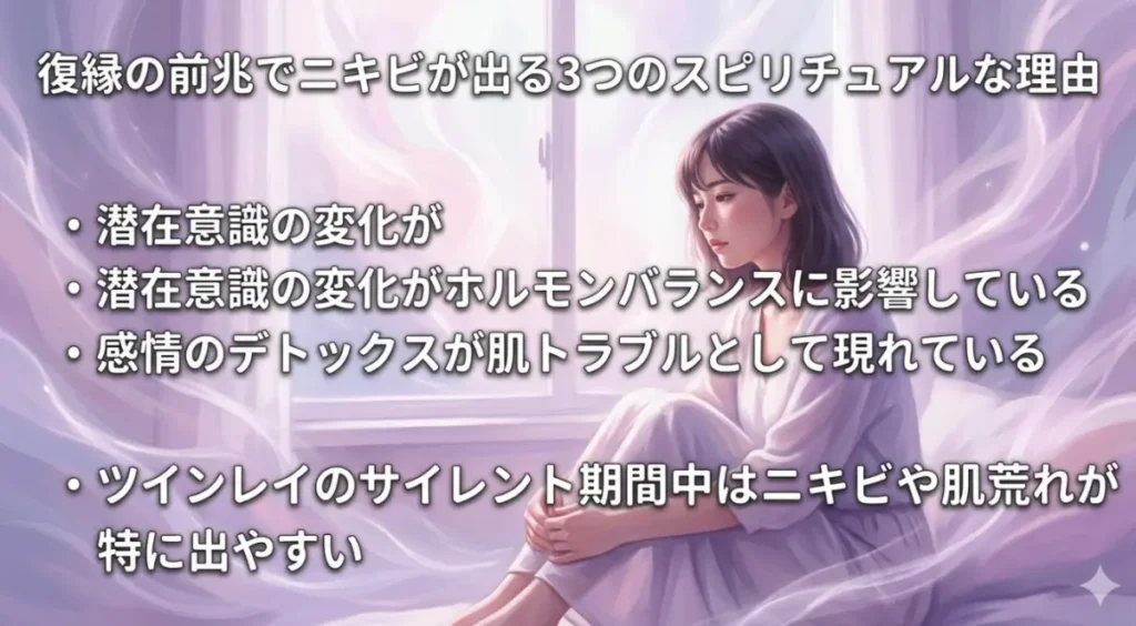 復縁の前兆でニキビが出る3つのスピリチュアルな理由