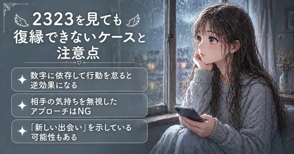 2323を見ても復縁できないケースと注意点