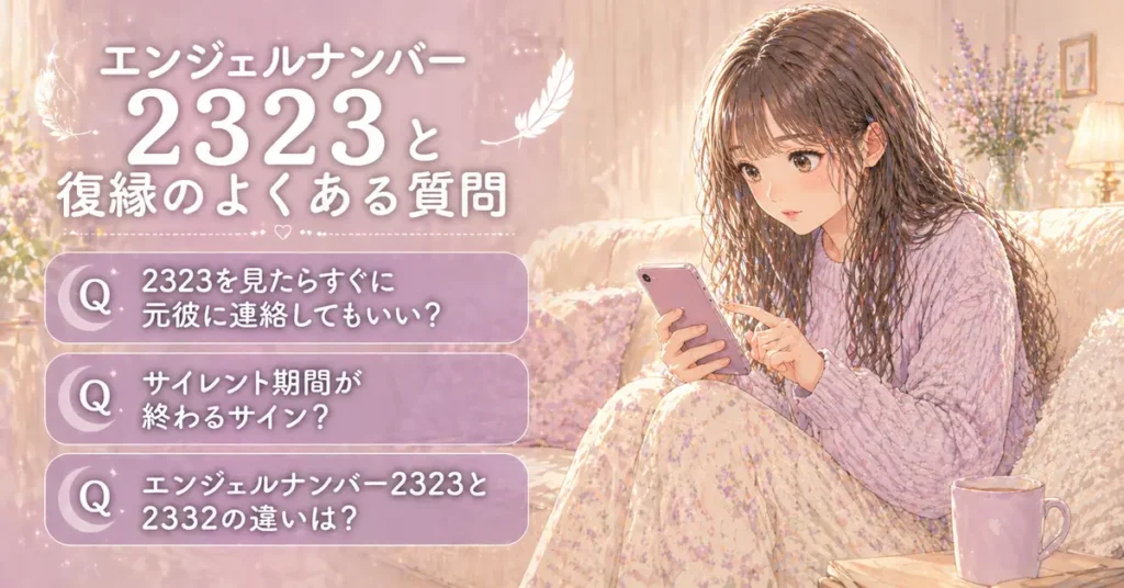 エンジェルナンバー2323と復縁に関するよくある質問