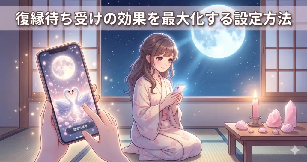 復縁待ち受けの効果を最大化する設定方法