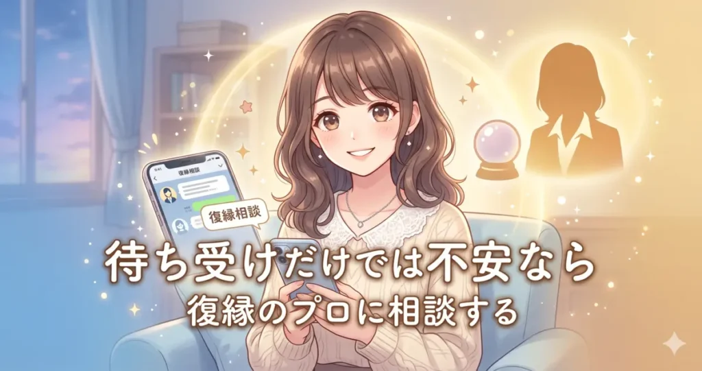 待ち受けだけでは不安なら｜復縁のプロに相談する