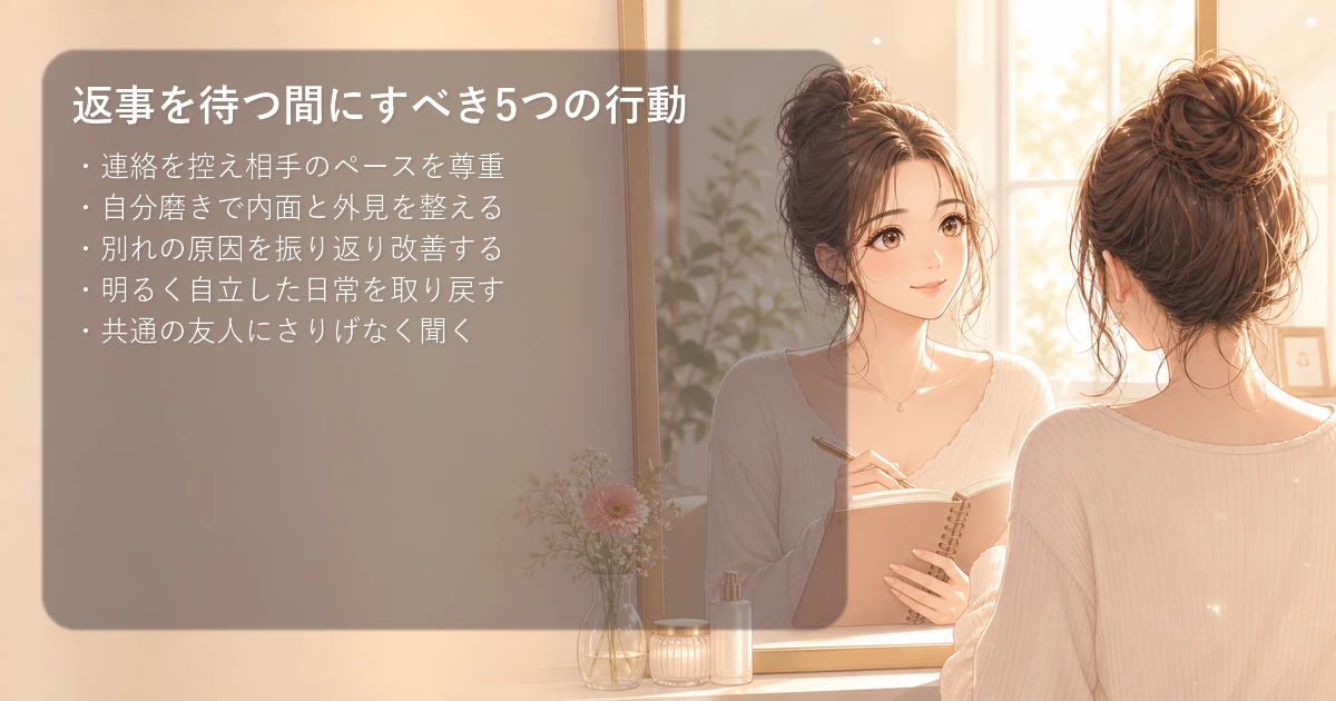 返事を待つ間にすべき5つの行動