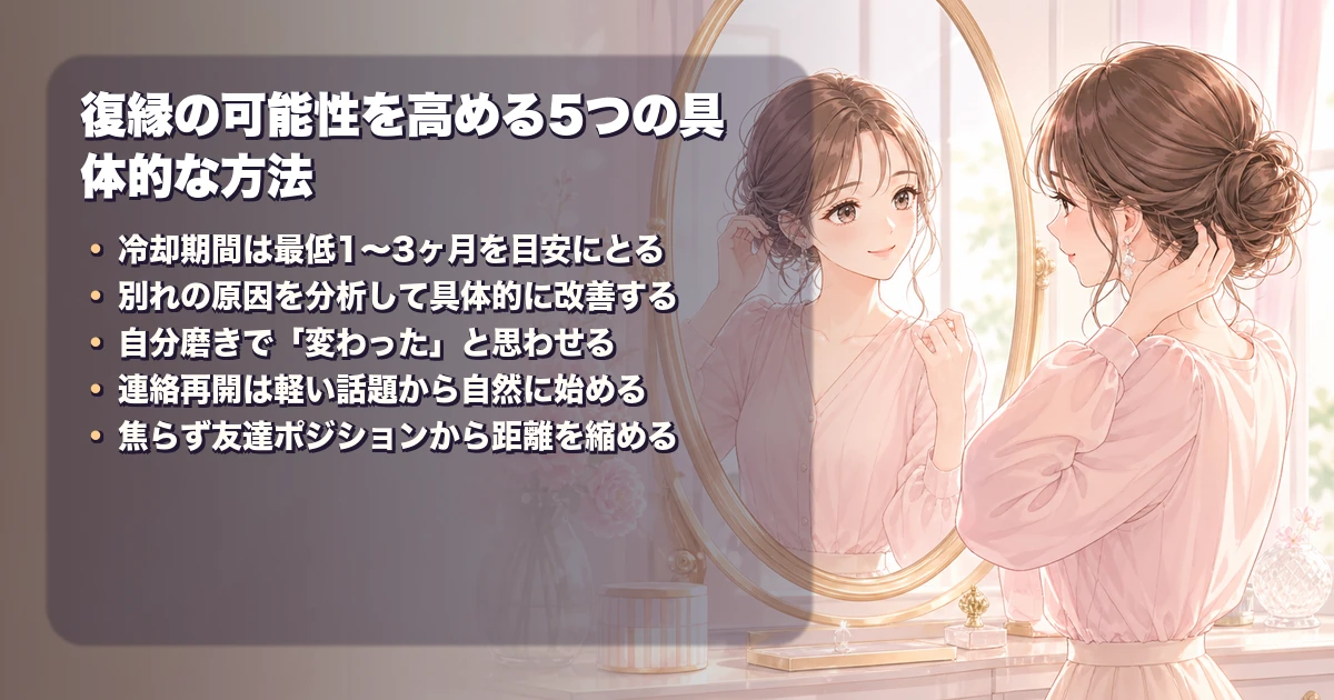 復縁の可能性を高める5つの具体的な方法