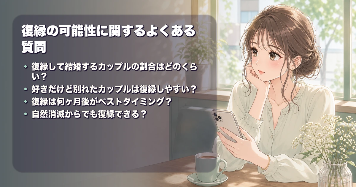 復縁の可能性に関するよくある質問