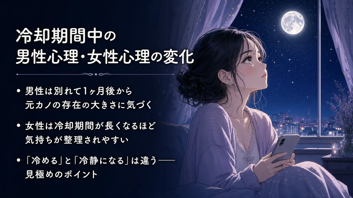 冷却期間中の男性心理・女性心理の変化