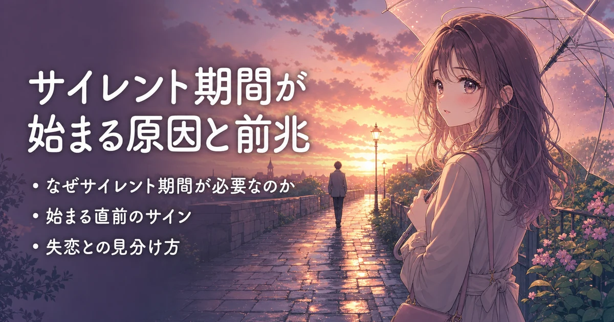 ツインレイのサイレント期間が始まる原因と前兆