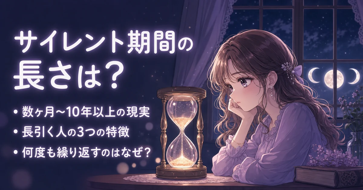 ツインレイのサイレント期間の長さは平均どれくらい？