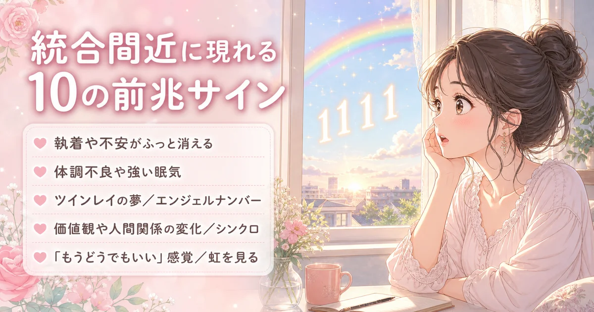 ツインレイ統合間近の前兆サイン