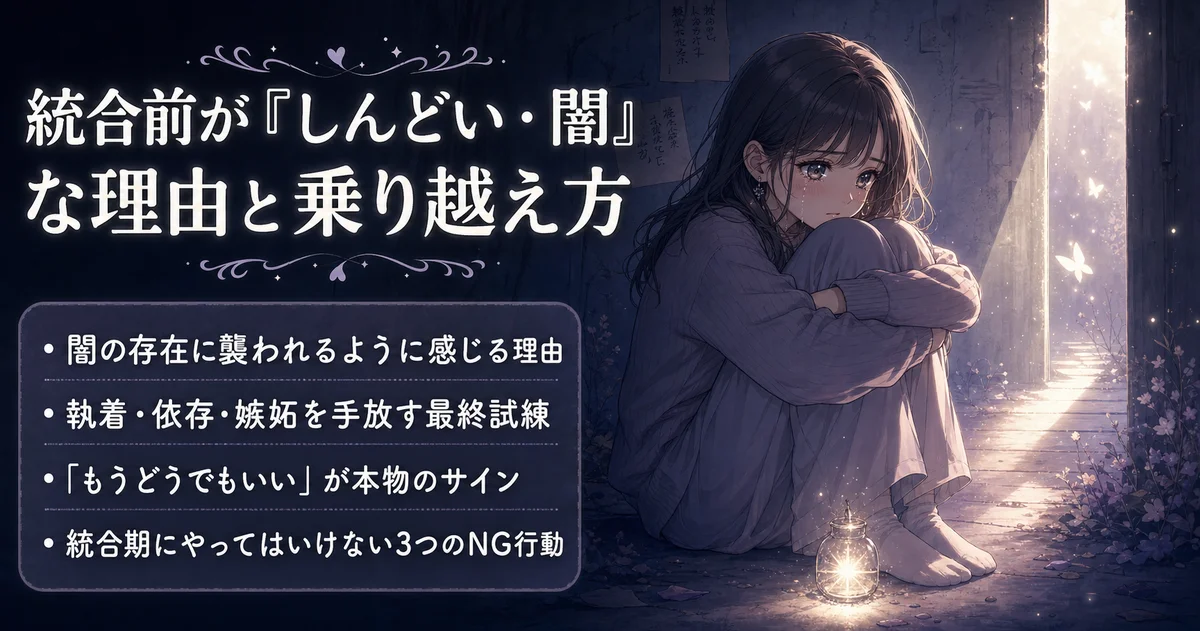 統合前がしんどい理由と乗り越え方