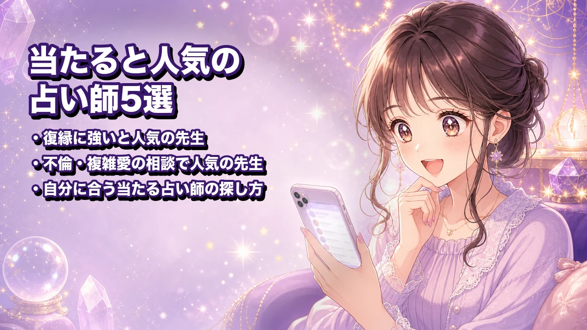 ケアプリで当たると人気の占い師5選