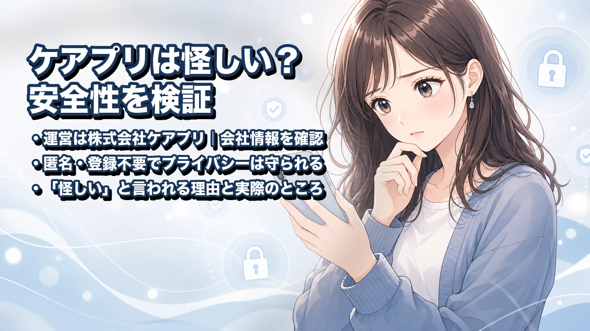 ケアプリは怪しい?安全性を検証