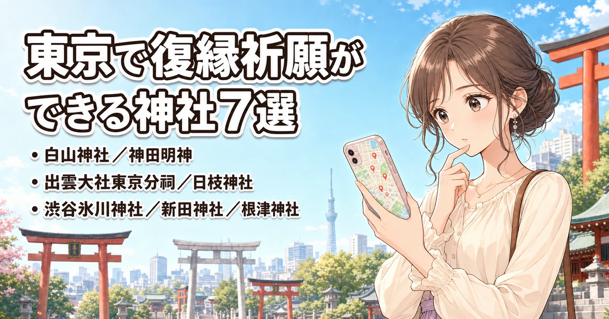 東京で復縁祈願ができる神社7選