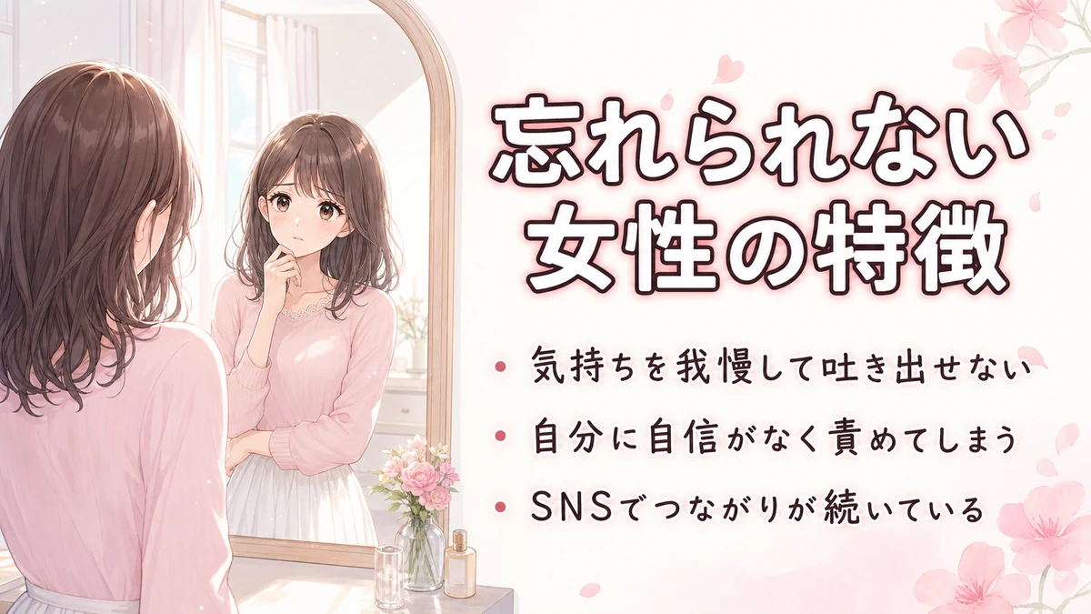 忘れられない女性の特徴