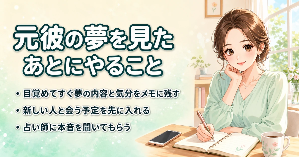 元彼の夢を見たあとにやるべき3つのこと