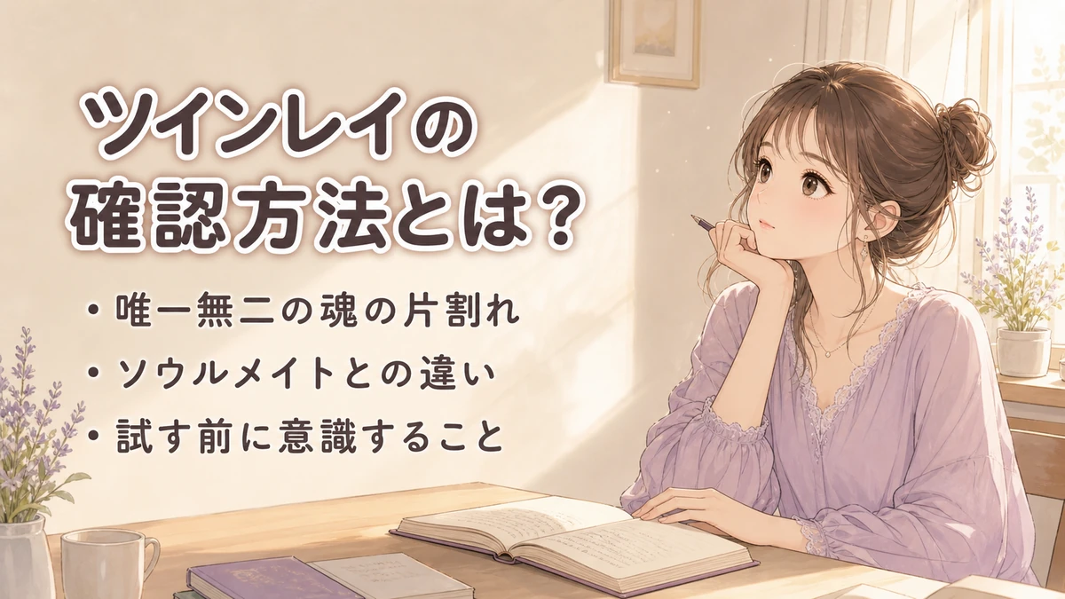 ツインレイの確認方法とは?セルフチェック前に知っておきたいこと