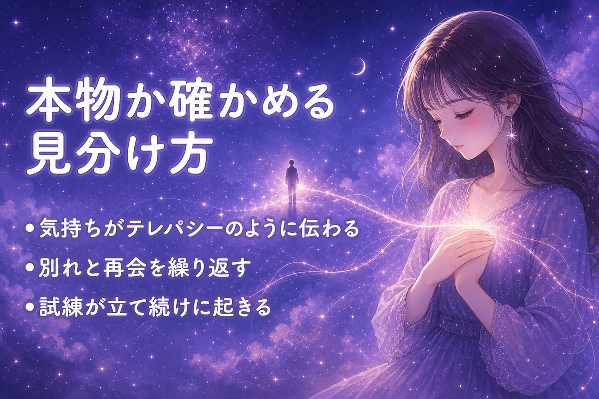 本物のツインレイか確かめる見分け方チェック