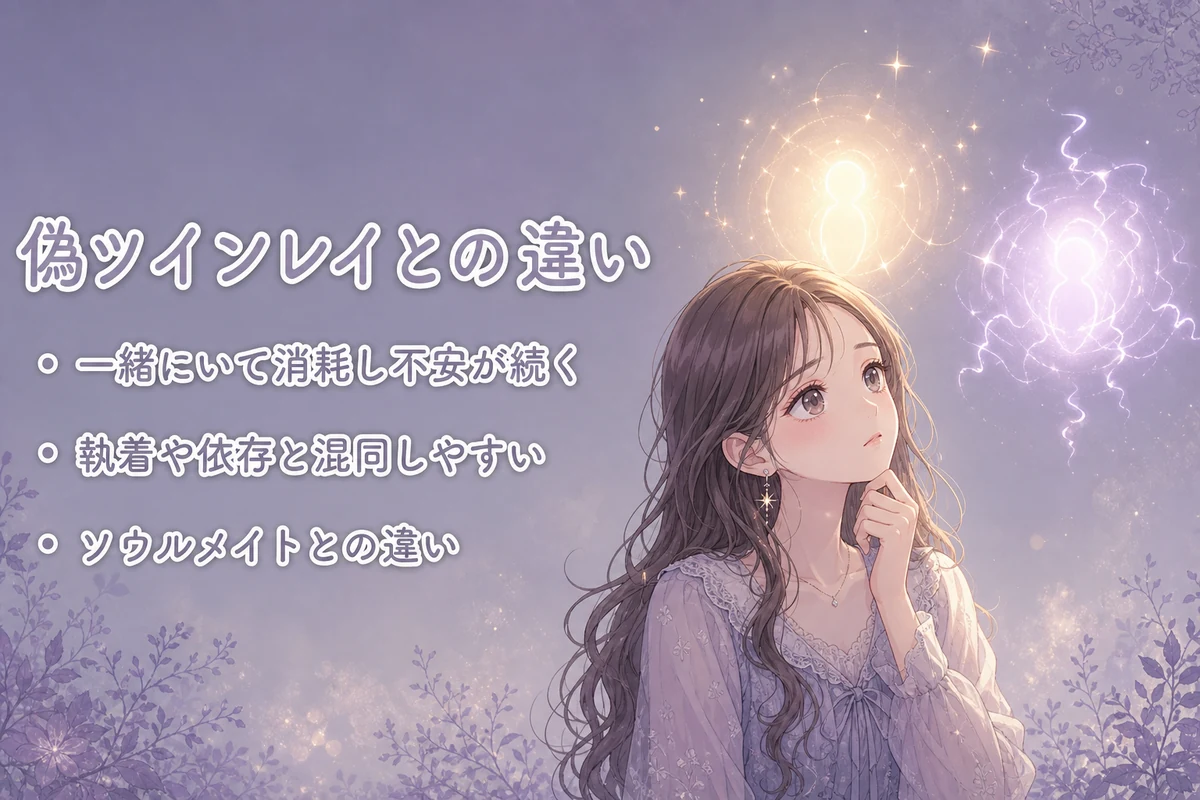偽ツインレイとの違い｜勘違いしやすいサイン