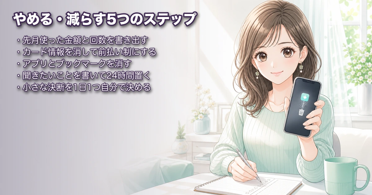 電話占いをやめる・回数を減らす5つのステップ