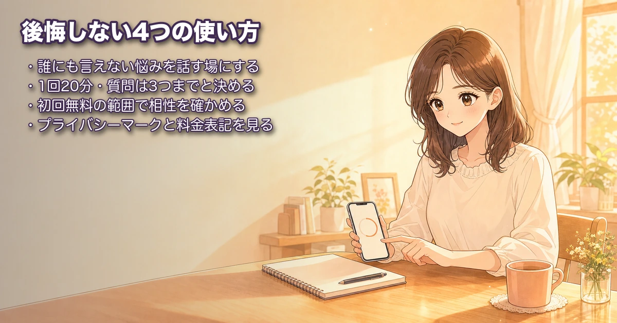 電話占いをやめなくていい人と後悔しない4つの使い方